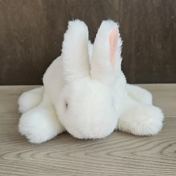 Folkmanis Easter White Bunny Rabbit Plush Hand Puppet - Picture 2 of 6